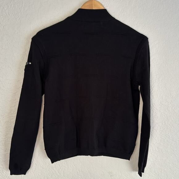 NEW Jamie Sadock Black Full Zip Jacket Vest Zip Pockets Removable Sleeve Golf - Picture 9 of 10